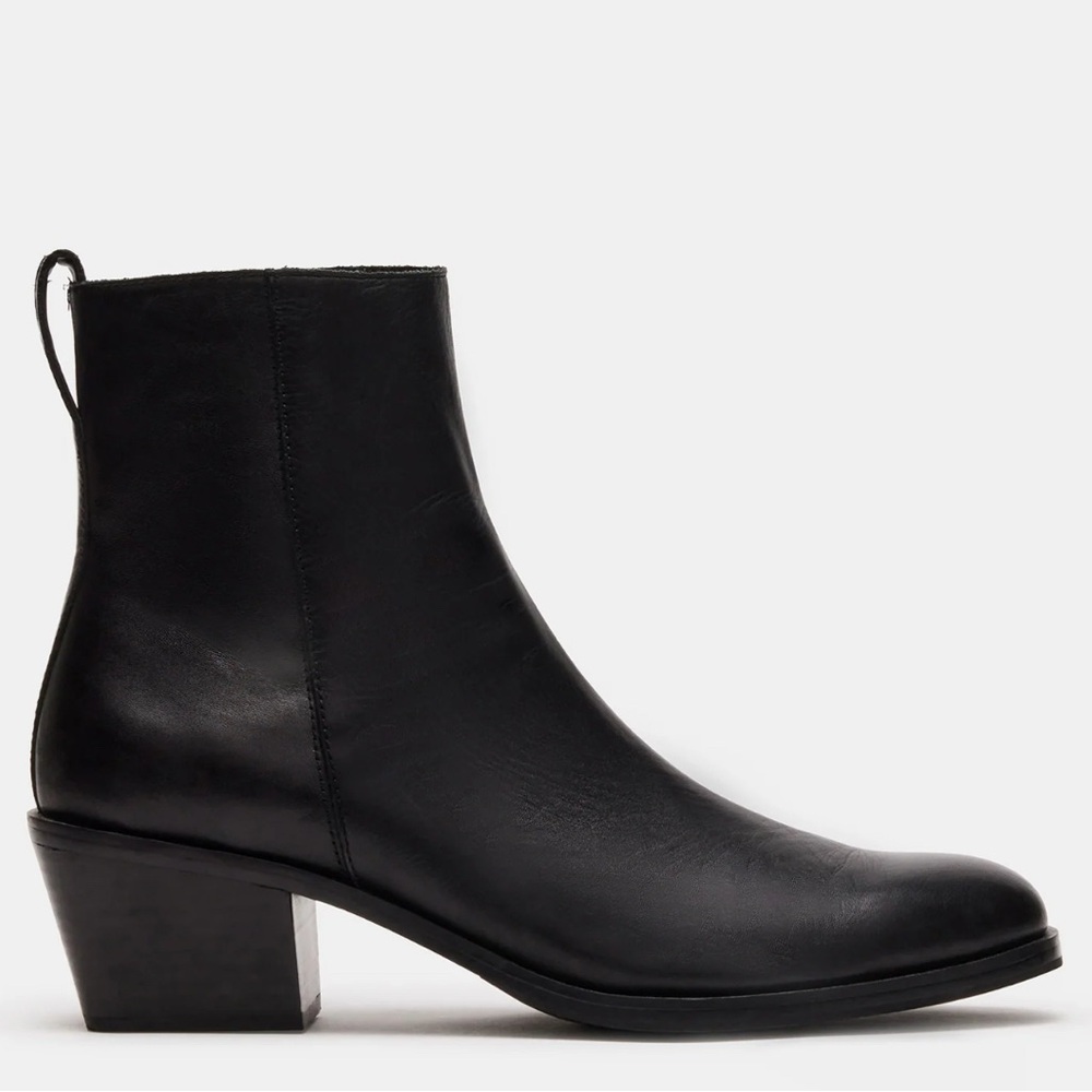 Steve Madden - Richie Black Leather dress boots- NEW